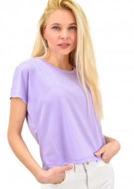 Potre OR - Γυναικεία μπλούζα μονόχρωμη Λιλά 14001