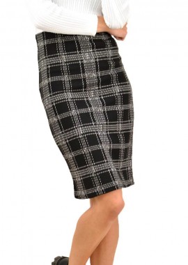 Potre OR - Γυναικεία midi φούστα Μαύρο 13217