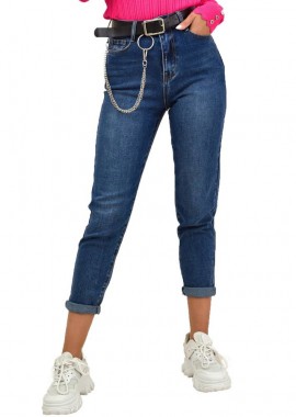 Potre OR - Τζιν παντελόνι skinny με ζώνη Τζιν 17508