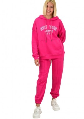 Potre OR - Φόρμα φούτερ σετ με κεντημένο τύπωμα NW Φούξια 17571