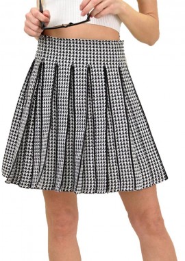 Potre OR - Γυναικεία φούστα πλισέ Μαύρο 14562