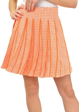 Potre OR - Γυναικεία φούστα πλισέ Πορτοκαλί 14564