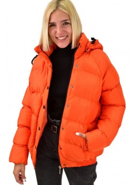 Potre OR - Puffer μπουφάν με αφαιρούμενη κουκούλα Πορτοκαλί 17650