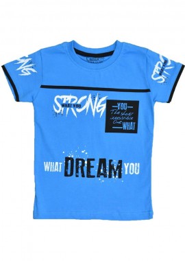 Potre OR - Παιδική μπλούζα με τύπωμα strong Μπλε 16024