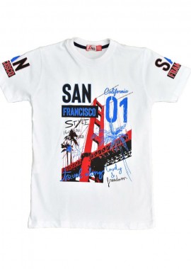 Potre OR - Παιδική μπλούζα SAN FRANCISCO Λευκό 16017