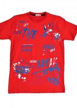 Potre OR - Εφηβική μπλούζα με τύπωμα the way Κόκκινο 16058