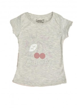 Potre OR - Παιδική μπλούζα με σχέδιο κεράσι Γκρι 16367