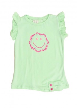 Potre OR - Παιδική μπλούζα με τύπωμα και στρας Φυστικί 16388