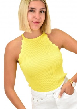 Potre OR - Γυναικείο τοπ τύπου ριπ Κίτρινο 11490