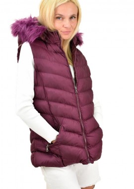 Potre OR - Γυναικείο μπουφάν με κουκούλα Μωβ 12780