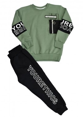 Potre OR - Παιδικό σετ με τύπωμα DETERMINE Λαδί 17011