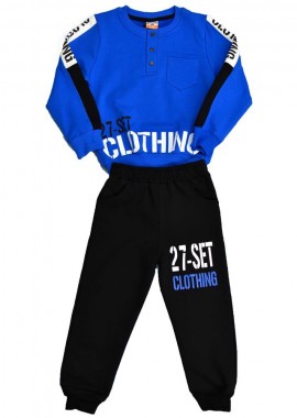 Potre OR - Παιδικό σετ με τύπωμα 27-SET Μπλε Ρουά 17021