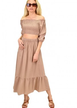 Potre OR - Γυναικείο σετ μονόχρωμο Σομόν 14588