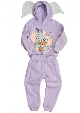 Potre OR - Παιδικό σετ με σχέδιο ελέφαντα Λιλά 17059