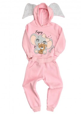 Potre OR - Παιδικό σετ με σχέδιο ελέφαντα Ροζ 17060