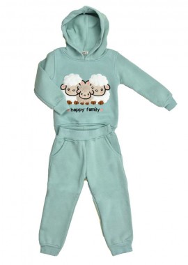 Potre OR - Παιδικό σετ με σχέδιο προβατάκια Φυστικί 17077