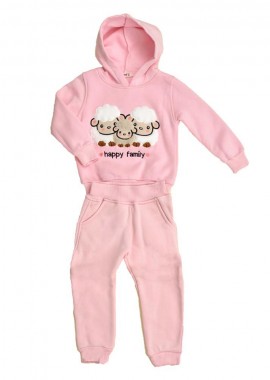 Potre OR - Παιδικό σετ με σχέδιο προβατάκια Ροζ 17076