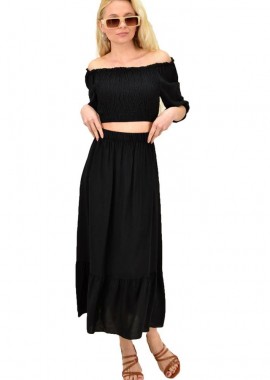 Potre OR - Γυναικείο σετ μονόχρωμο Μαύρο 14585