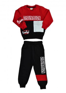 Potre OR - Παιδικό σετ με τύπωμα DESTINATION Κόκκινο 17127