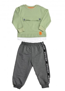 Potre OR - Παιδικό σετ με σχέδιο τσέπη Πράσινο 17117