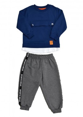 Potre OR - Παιδικό σετ με σχέδιο τσέπη Μπλε 17111