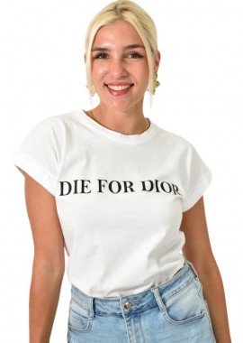 First Woman - T-shirt με τύπωμα Λευκό 25529