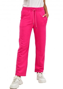 Potre OR - Παντελόνι jogger με φαρδύ μπατζάκι Φούξια 17533