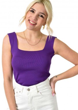 Potre OR - Γυναικείο εφαρμοστό τοπ Μωβ 23312