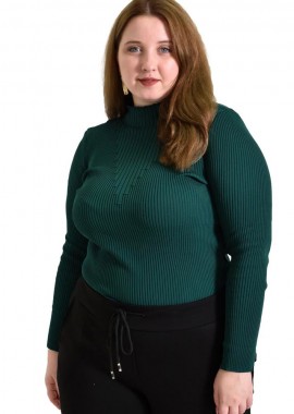 Potre OR - Γυναικείο Plus τοπ με σχέδιο Κυπαρισσί 22372