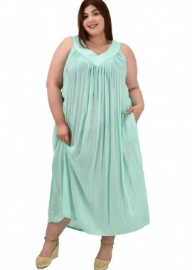 Potre OR - Γυναικείο αμάνικο καφτάνι Σιέλ 20110