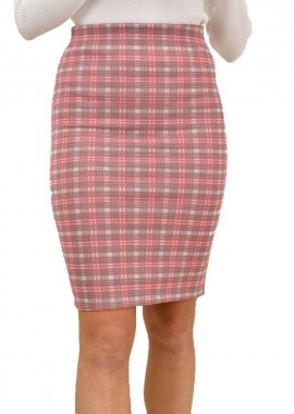 Potre OR - Μidi φούστα με λάστιχο στην μέση Εκρού 18578