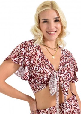 First Woman - Τοπ με σχέδιο εμπριμέ Εκάι 26583