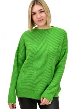 Potre OR - Γυναικείο πουλόβερ με σχέδιο Πράσινο 18643