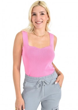 Potre OR - Γυναικείο τοπ με V σχέδιο Ροζ 26641