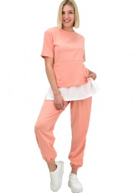 Potre OR - Γυναικείο αθλητικό σετ Σομόν 10417