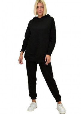 Potre OR - Σετ φόρμας φούτερ με κουκούλα Μαύρο 21872