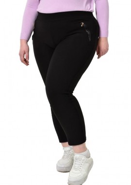 Potre OR - Γυναικείο plus size κολάν Μαύρο 22805