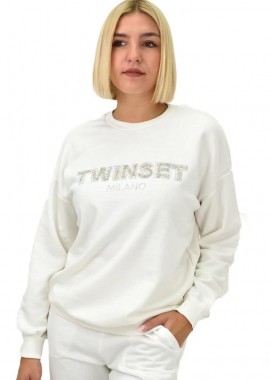 Potre OR - Γυναικεία μπλούζα φούτερ με στρας Λευκό 21792