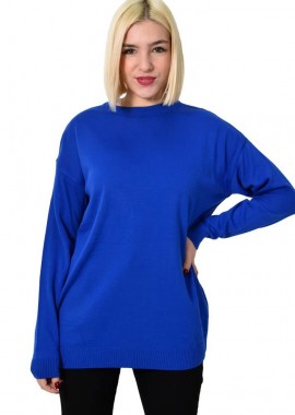 Potre OR - Πλεκτή μπλούζα Μπλε Ρουά 22835