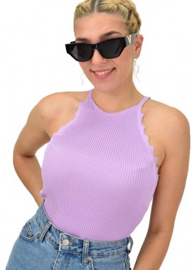 Potre OR - Γυναικείο τοπ τύπου ριπ Λιλά 21111