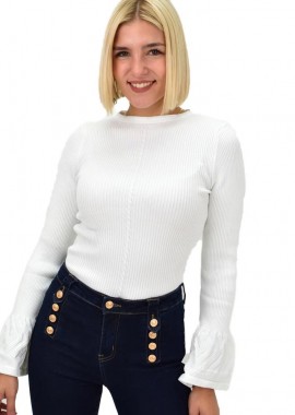 Potre OR - Γυναικείο τοπ με σχέδιο Λευκό 21840