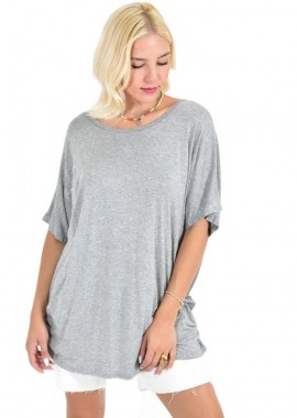 Potre OR - Γυναικεία μπλούζα για μεγάλα μεγέθη Γκρι 25496