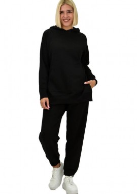 Potre OR - Γυναικείο σετ φόρμας φούτερ Μαύρο 21839