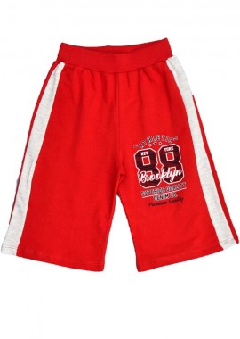 Potre OR - Παιδική βερμούδα με στάμπα ATHLETIC 88 Κόκκινο 16485