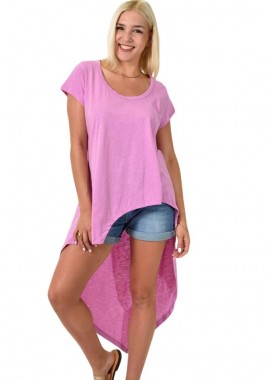 First Woman - Ασύμμετρη Μπλούζα Ροζ 24794