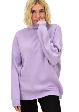 Potre OR - Γυναικείο πλεκτό πουλόβερ ζιβάγκο Λιλά 18097