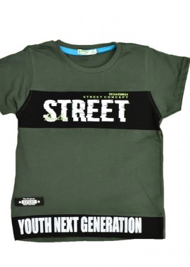 Potre OR - Παιδική μπλούζα με σχέδιο STREET Χακί 15623