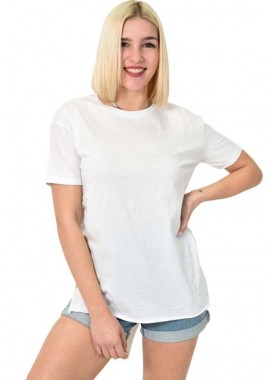 First Woman - T-shirt μονόχρωμο oversized Λευκό 23555
