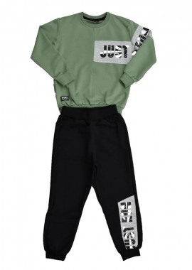 Potre OR - Παιδικό σετ με τύπωμα just run Λαδί 17104