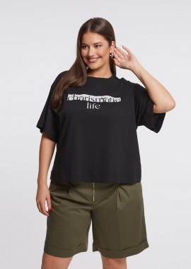 MAT FASHION - Βαμβακερή μπλούζα t-shirt